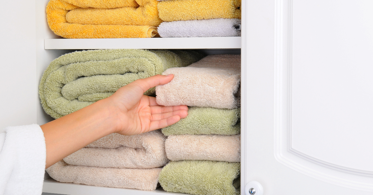 How To Fold Bath Towels To Save Space